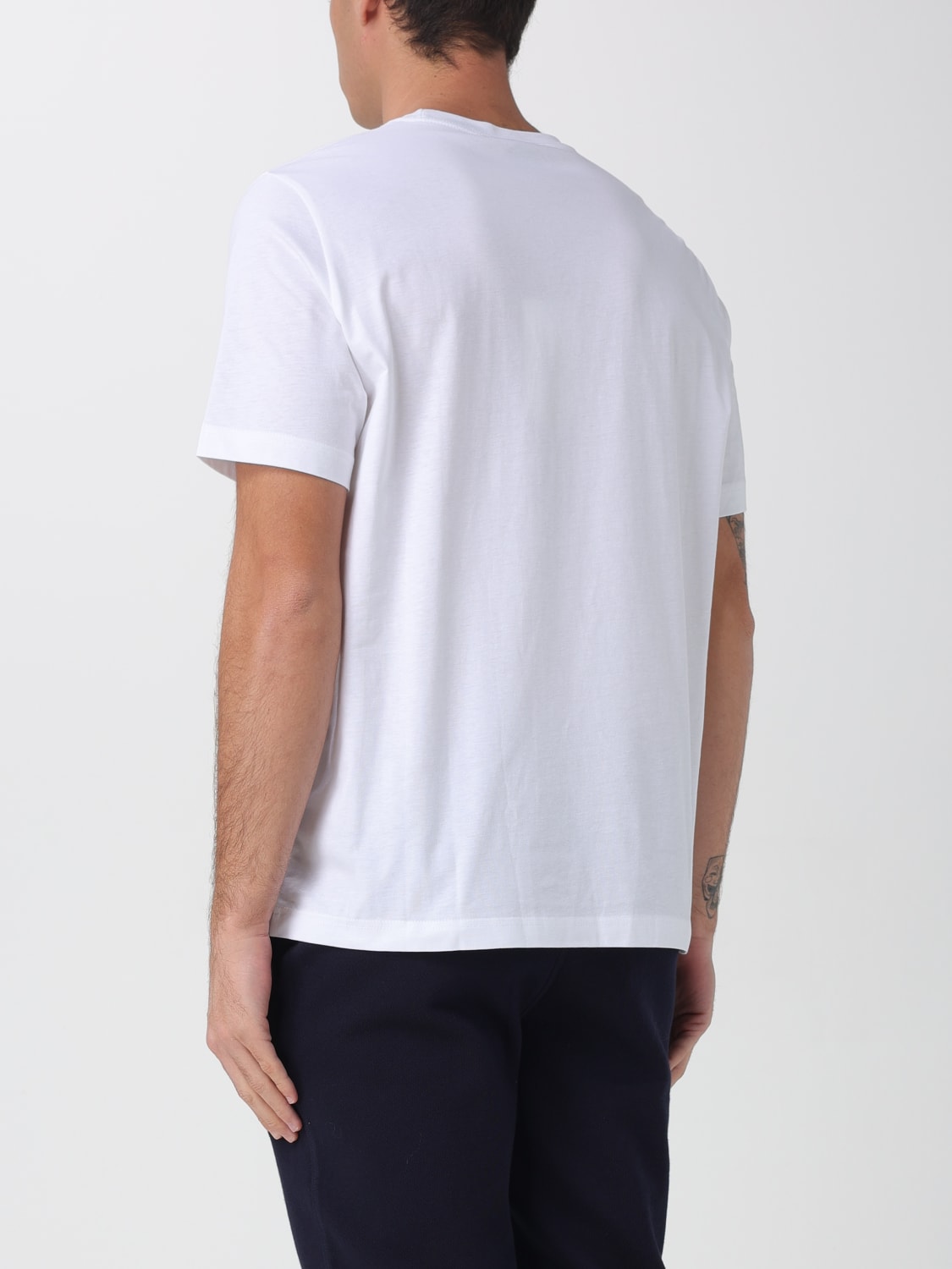 PS PAUL SMITH T-SHIRT: T-shirt in cotone con logo Ps Paul Smith, Bianco - Img 2