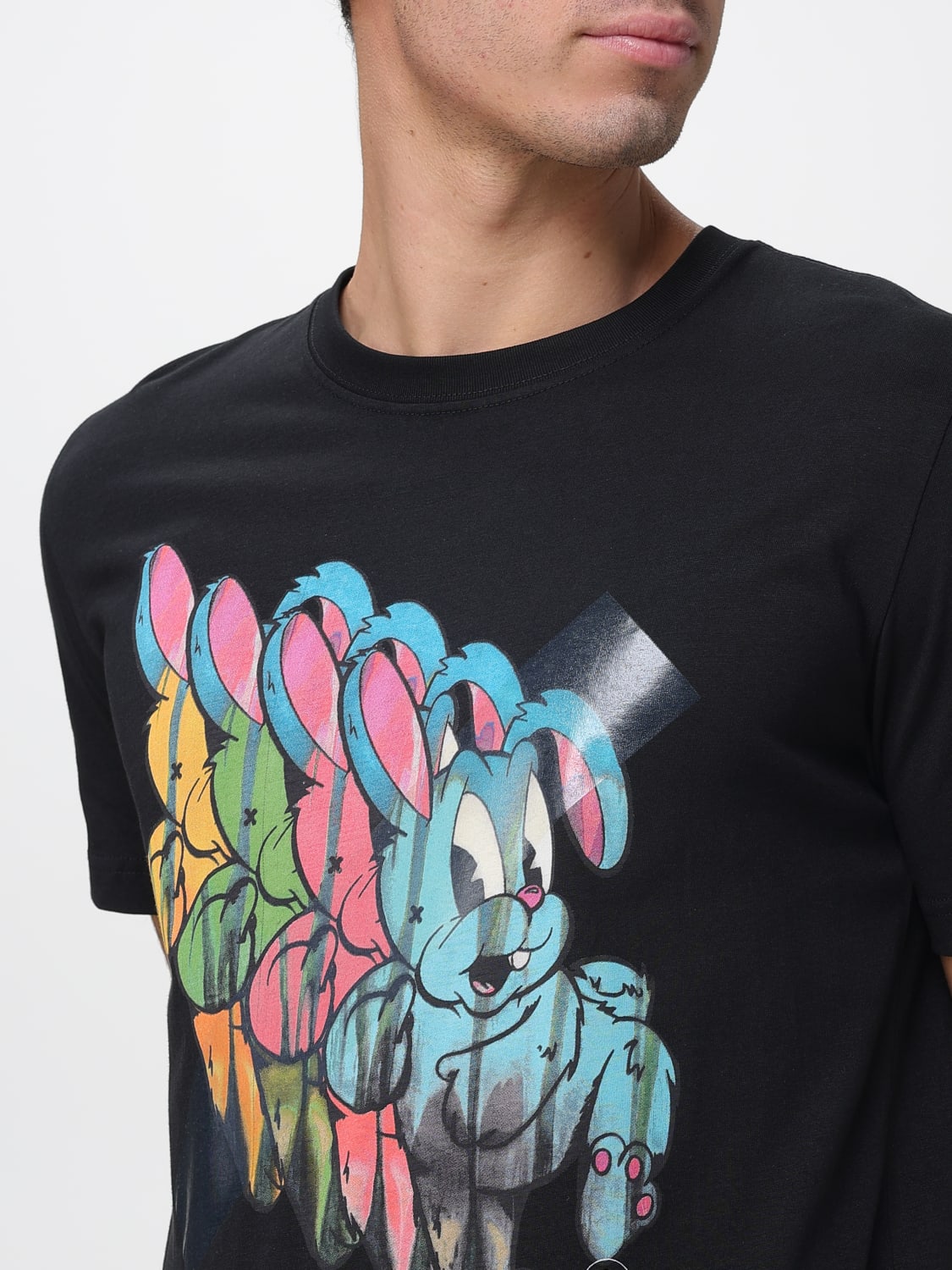 PS PAUL SMITH T-SHIRT: T-shirt in cotone con stampa Ps Paul Smith, Nero - Img 3