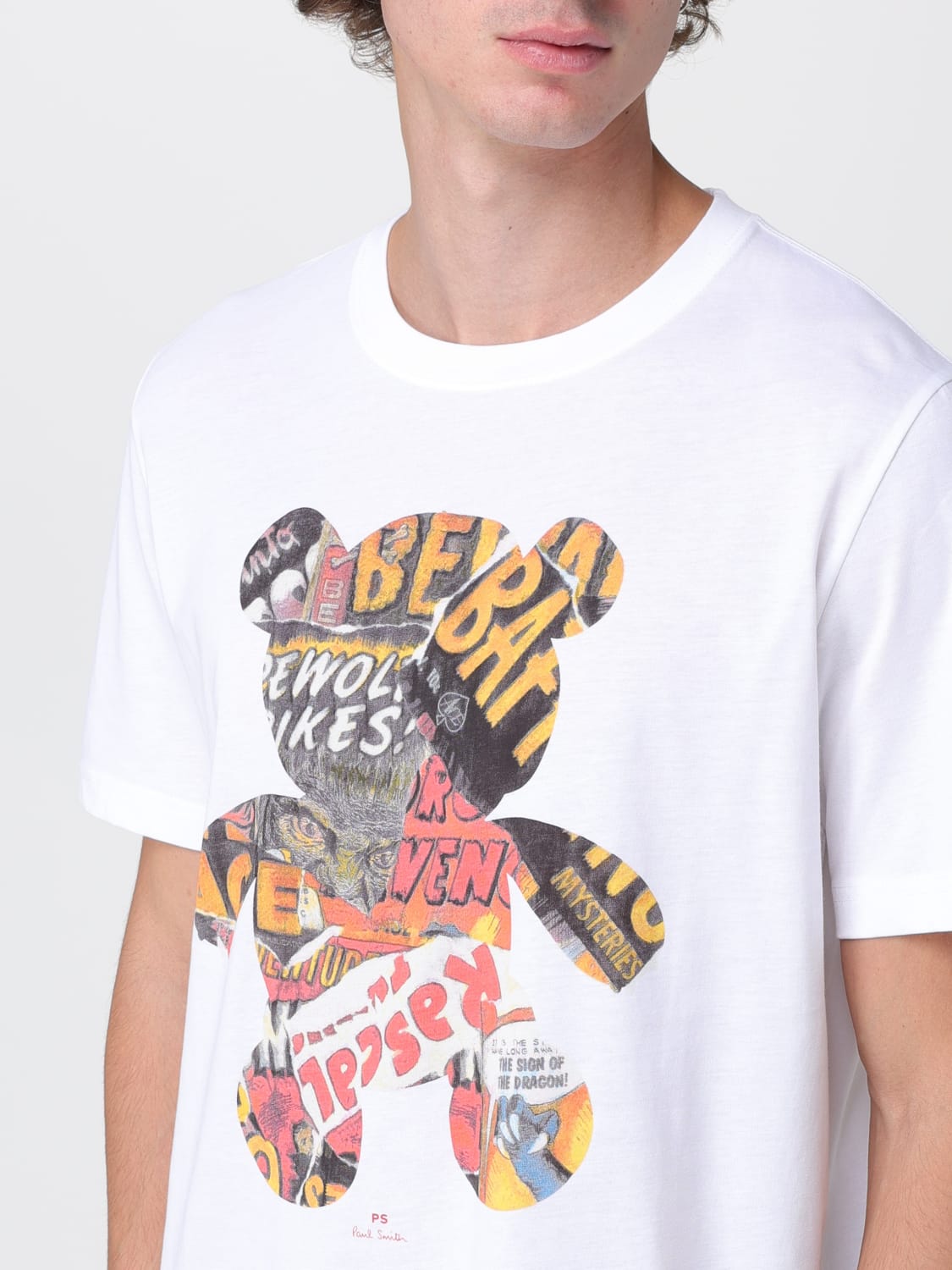 PS PAUL SMITH T-SHIRT: Polo shirt men Ps Paul Smith, White - Img 3