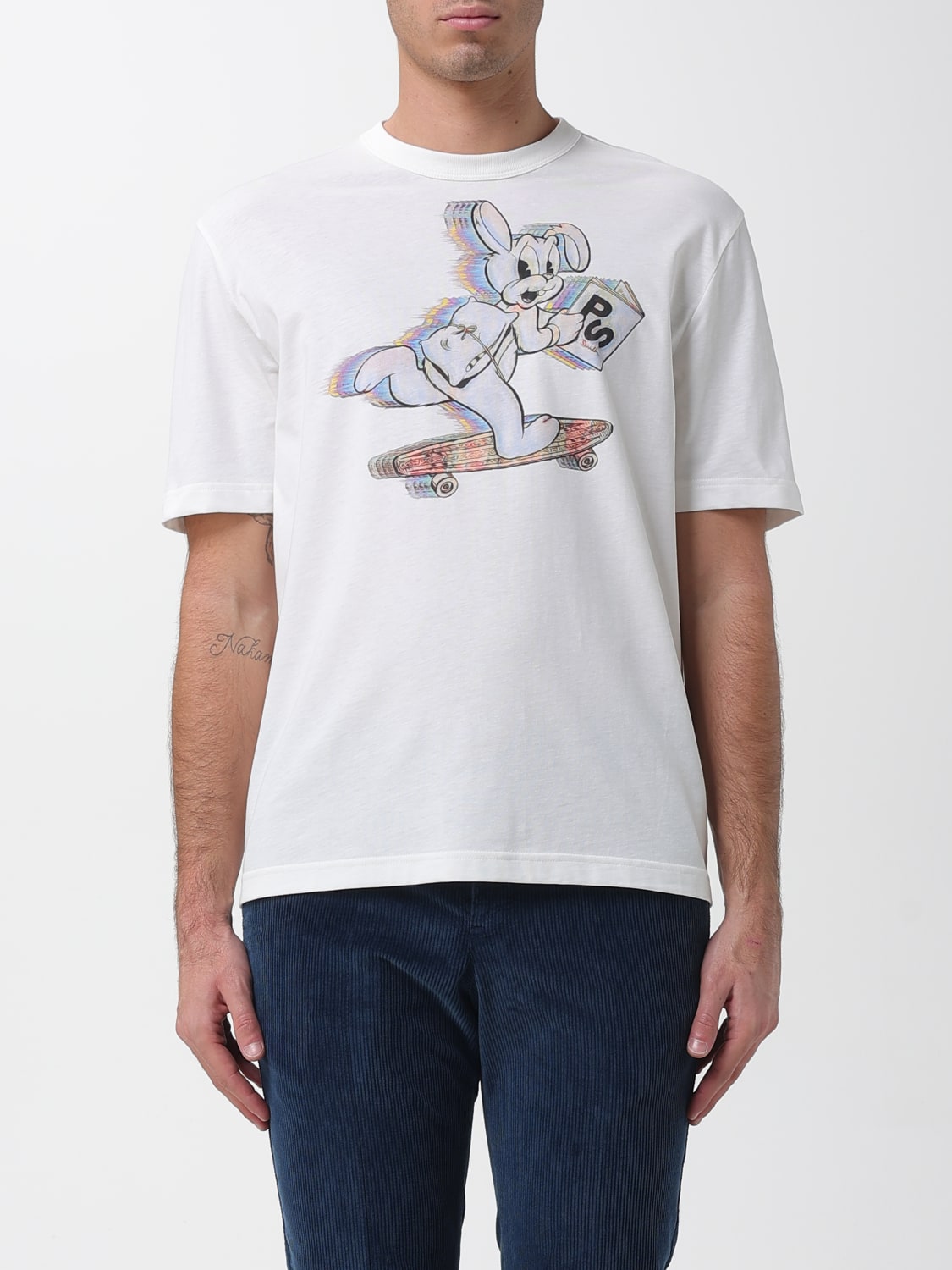 PS PAUL SMITH ФУТБОЛКА: Поло Мужское Ps Paul Smith, Белый - Img 1