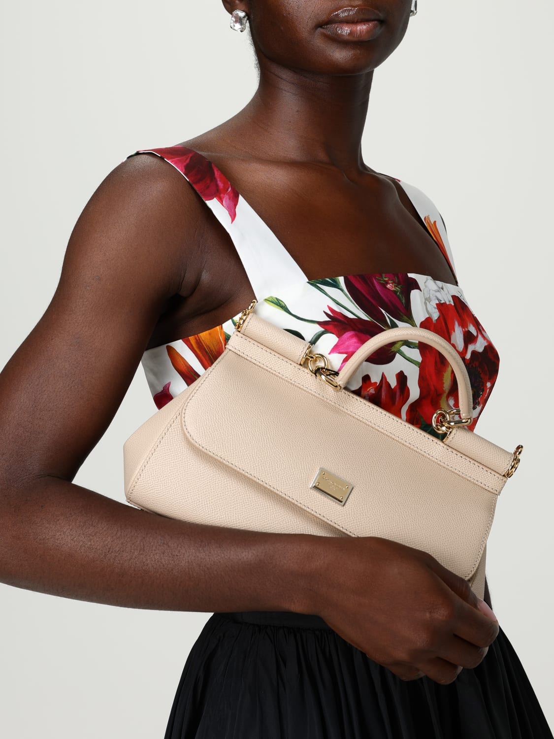 DOLCE & GABBANA SAC À MAIN: Sac porté épaule femme Dolce & Gabbana, Rose - Img 2