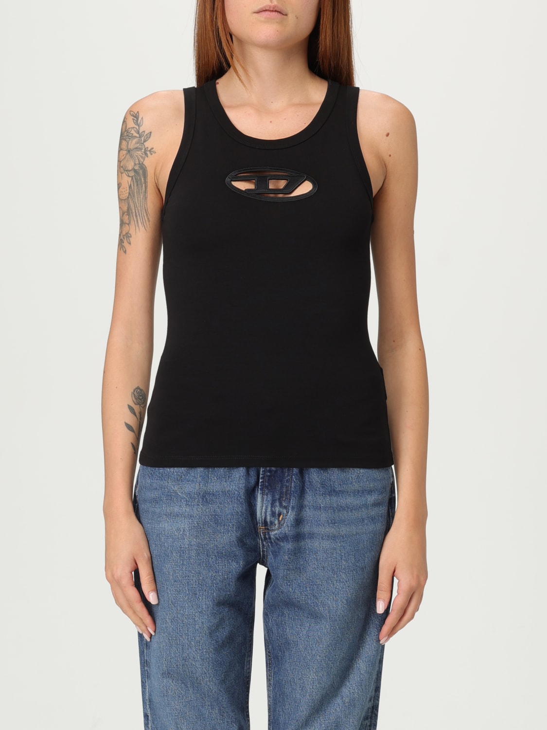 DIESEL T-SHIRT: Top woman Diesel, Black - Img 1