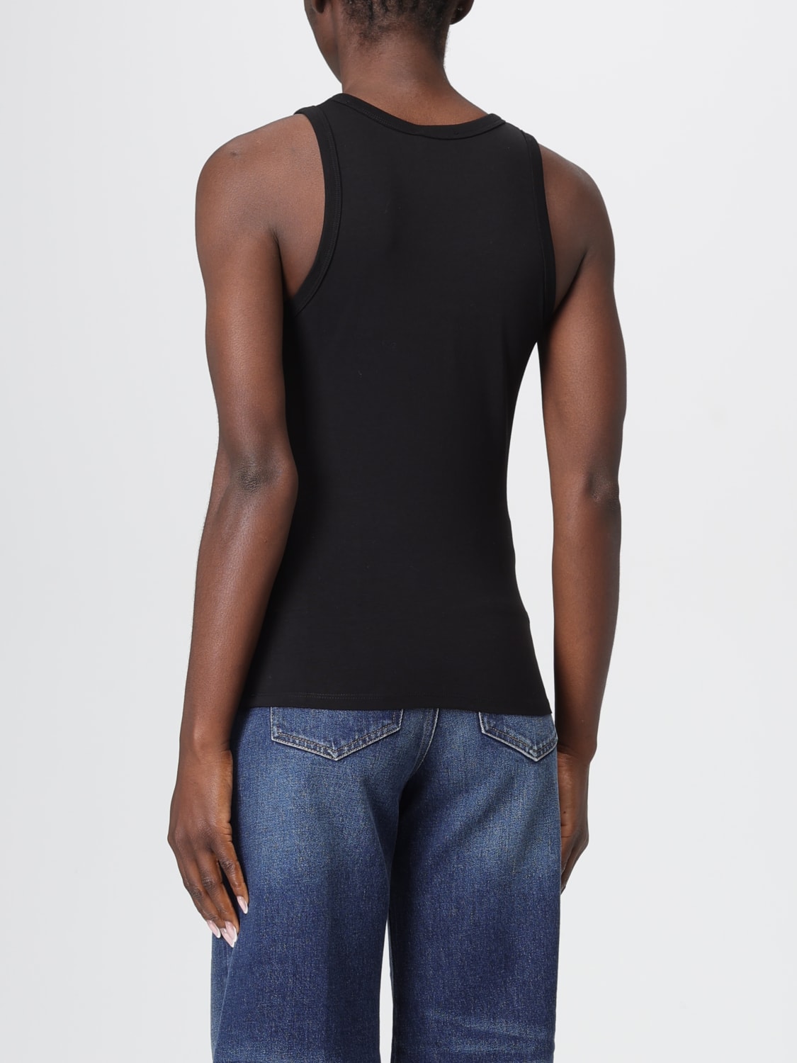 DIESEL T-SHIRT: Top woman Diesel, Black 1 - Img 2