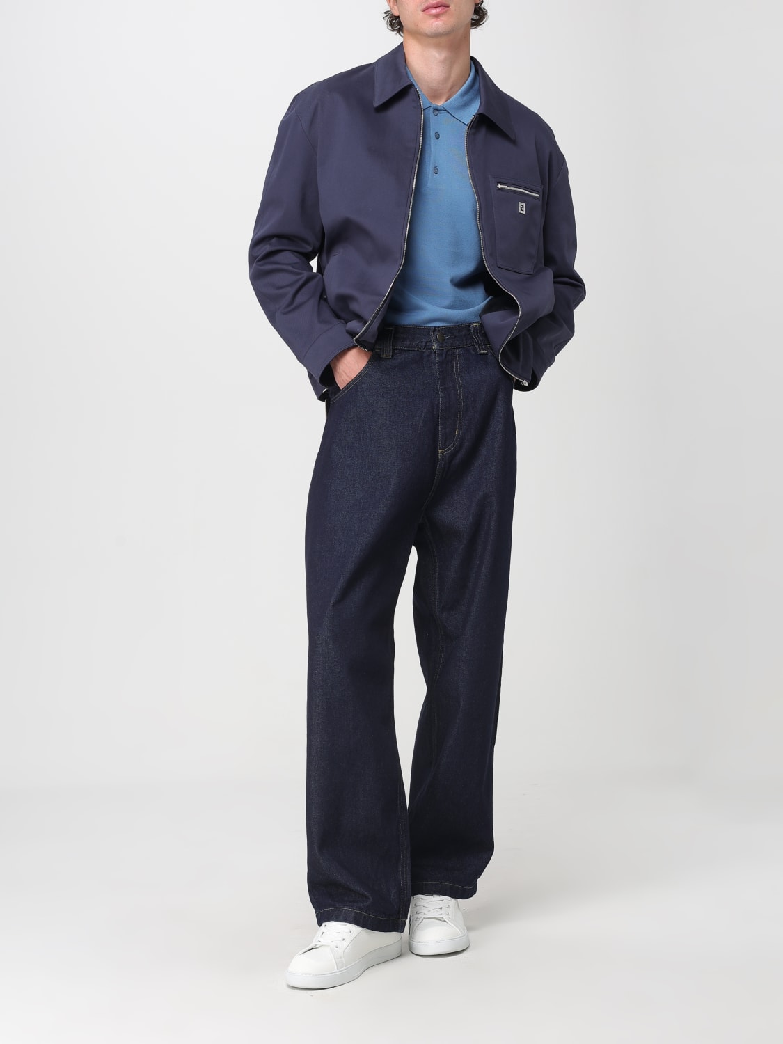 FENDI JACKE: Jacke herren Fendi, Blau - Img 2