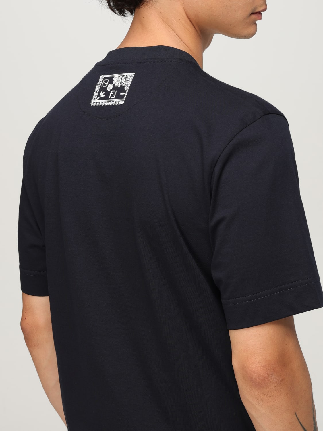 FENDI T-SHIRT: T-shirt men Fendi, Blue - Img 5