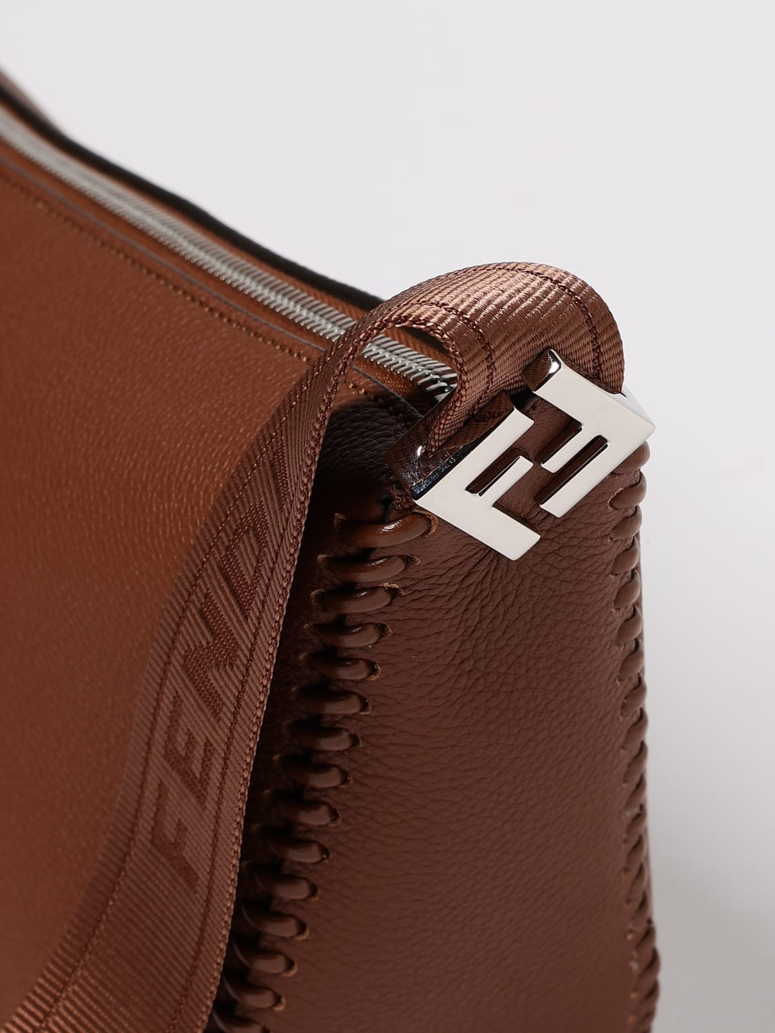 FENDI SHOULDER BAG: Bags men Fendi, Brown - Img 4