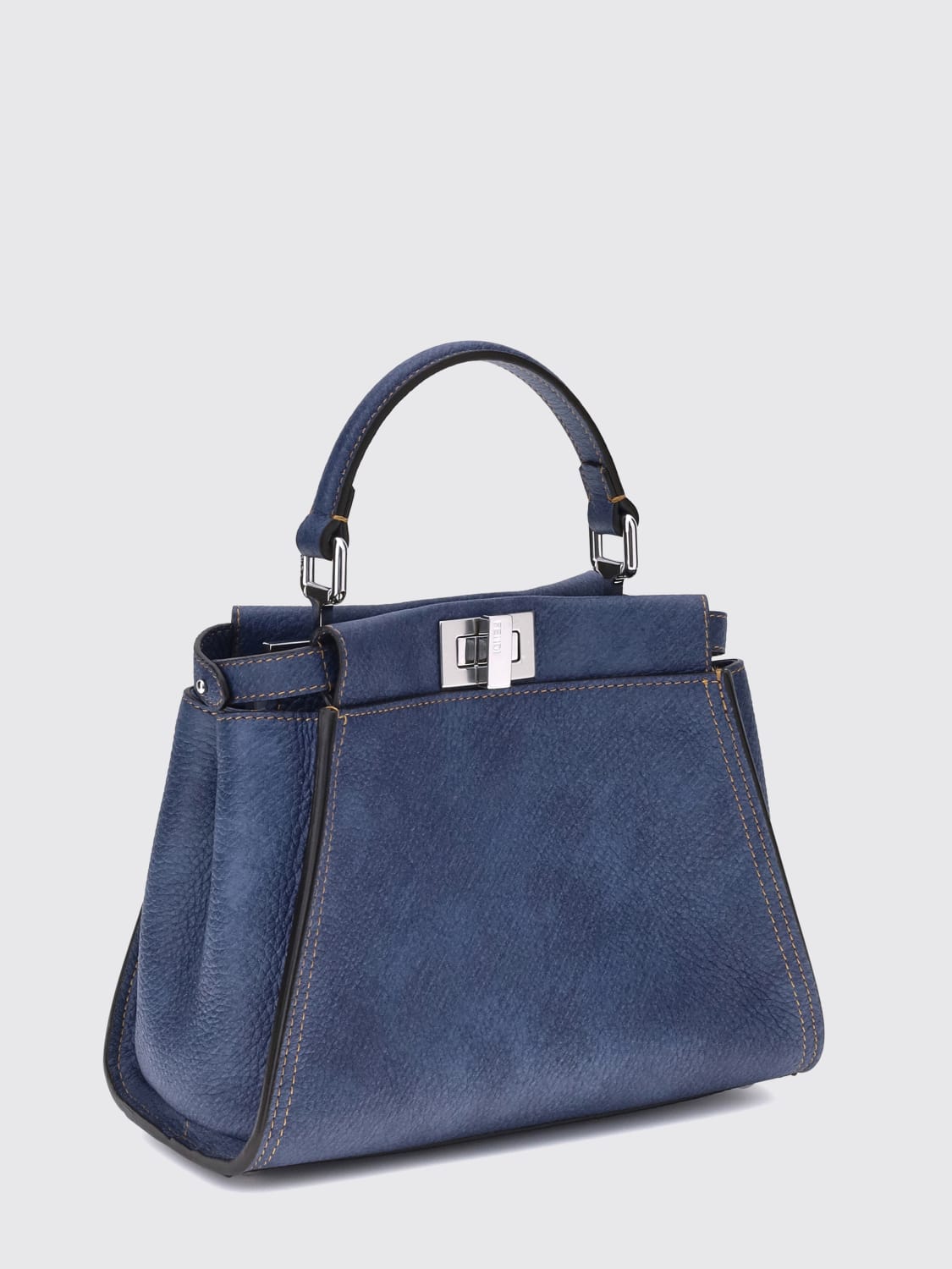 FENDI MINI BAG: Shoulder bag woman Fendi, Denim - Img 2