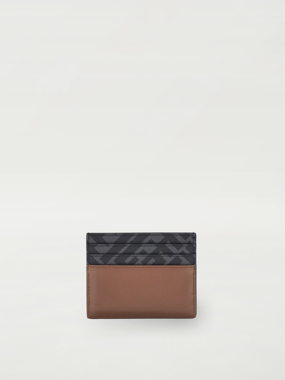 FENDI PORTAFOGLIO: Portacarte in pelle di vitello FF Fendi, Nero - Img 2