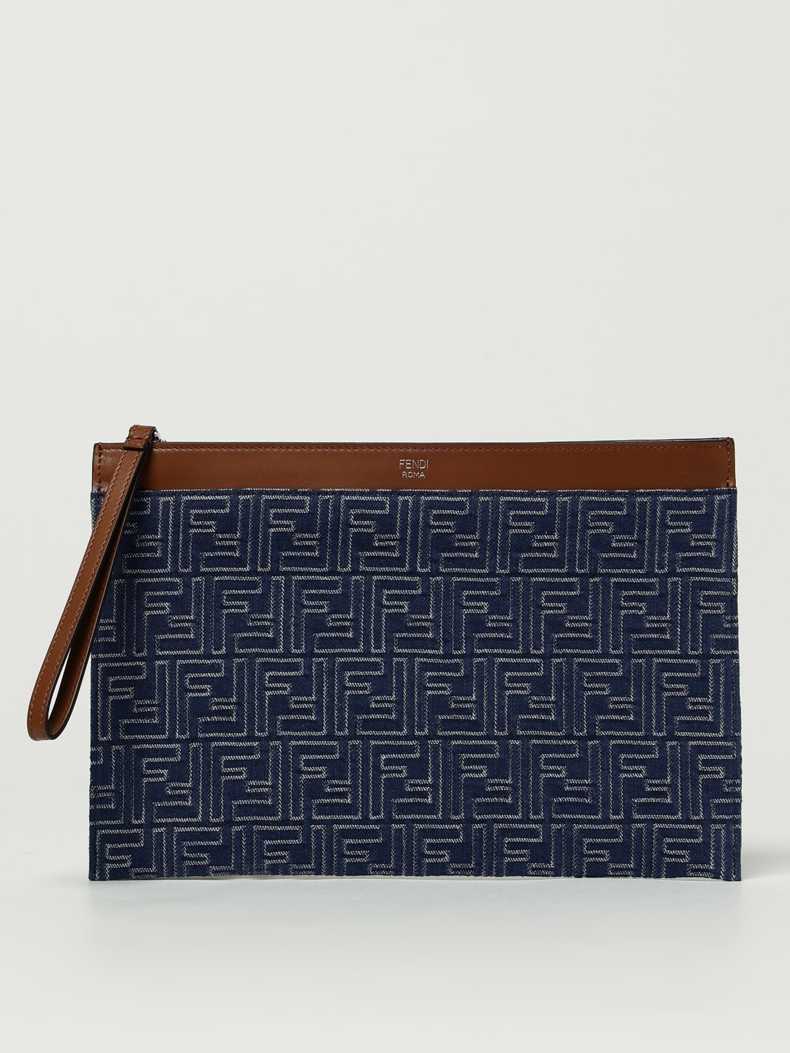 FENDI BRIEFCASE: Bags men Fendi, Blue - Img 1