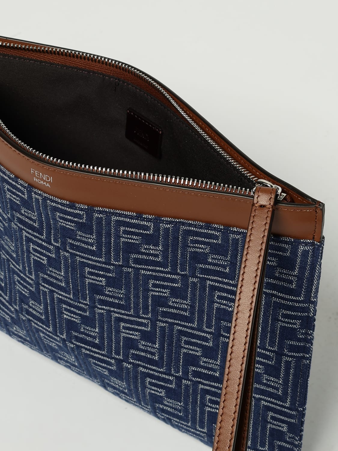 FENDI BRIEFCASE: Bags men Fendi, Blue - Img 5