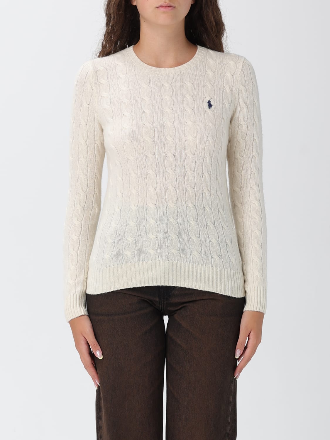 POLO RALPH LAUREN PULLOVER: Sweatshirt damen Polo Ralph Lauren, Weiß - Img 1