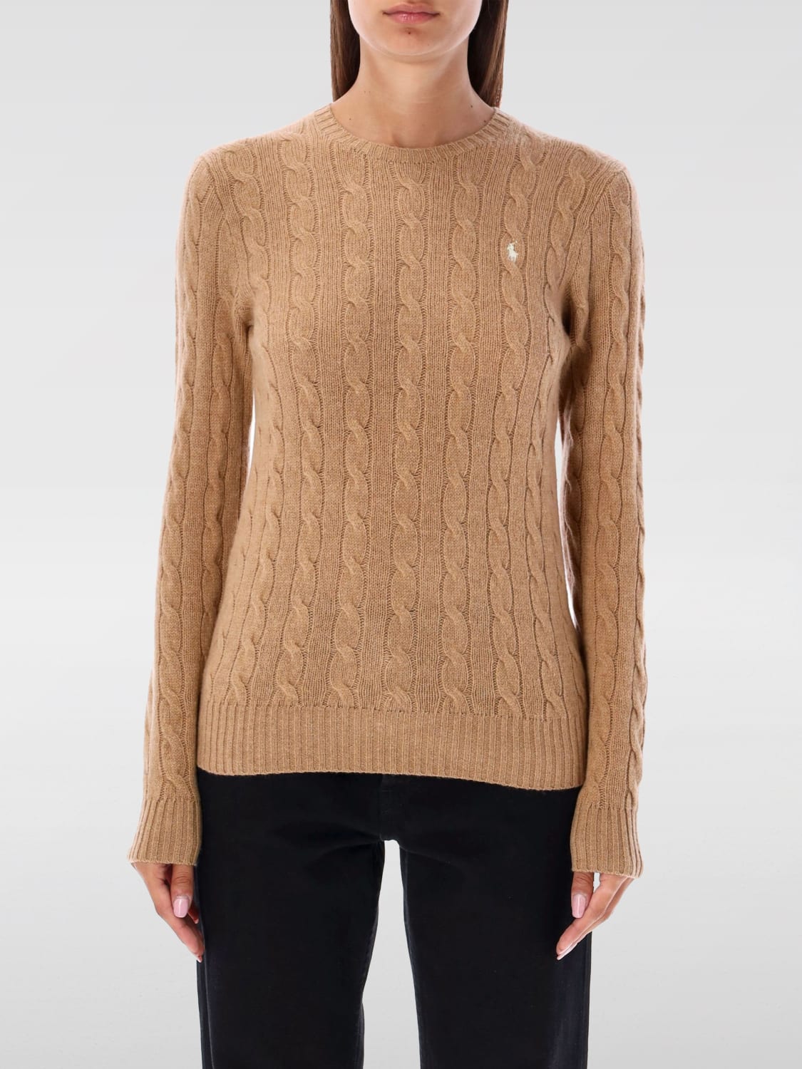 POLO RALPH LAUREN JERSEY: Sudadera mujer Polo Ralph Lauren, Marrón - Img 1