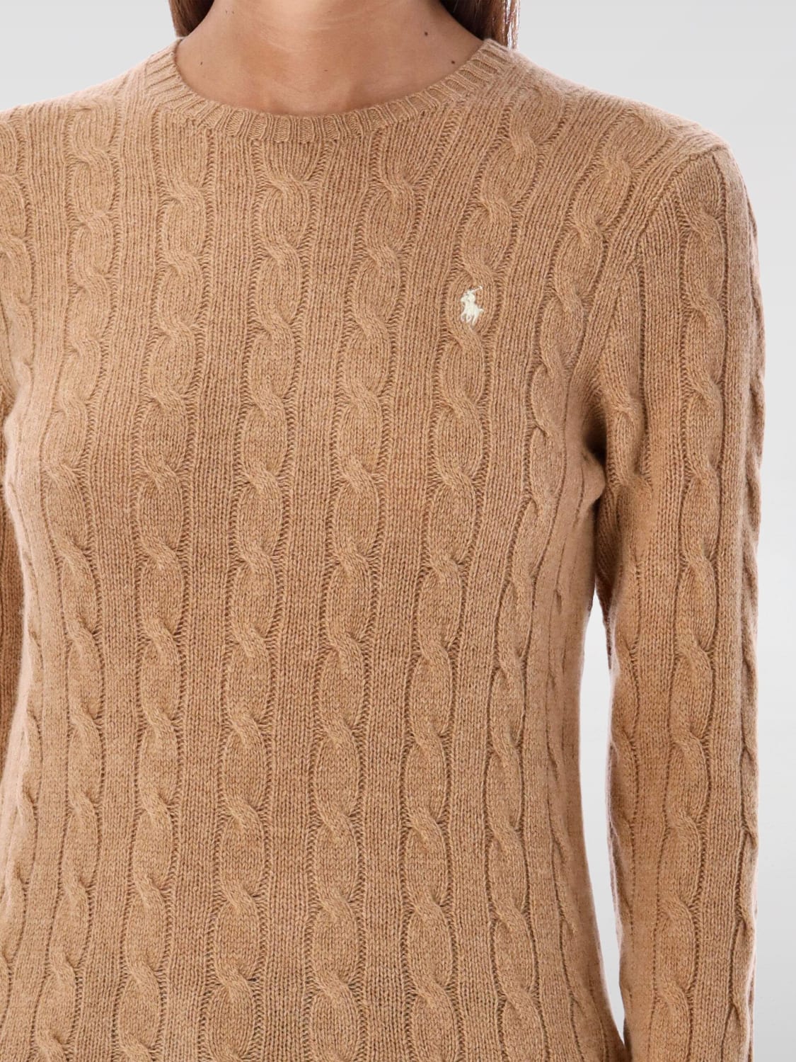 POLO RALPH LAUREN JERSEY: Sudadera mujer Polo Ralph Lauren, Marrón - Img 3