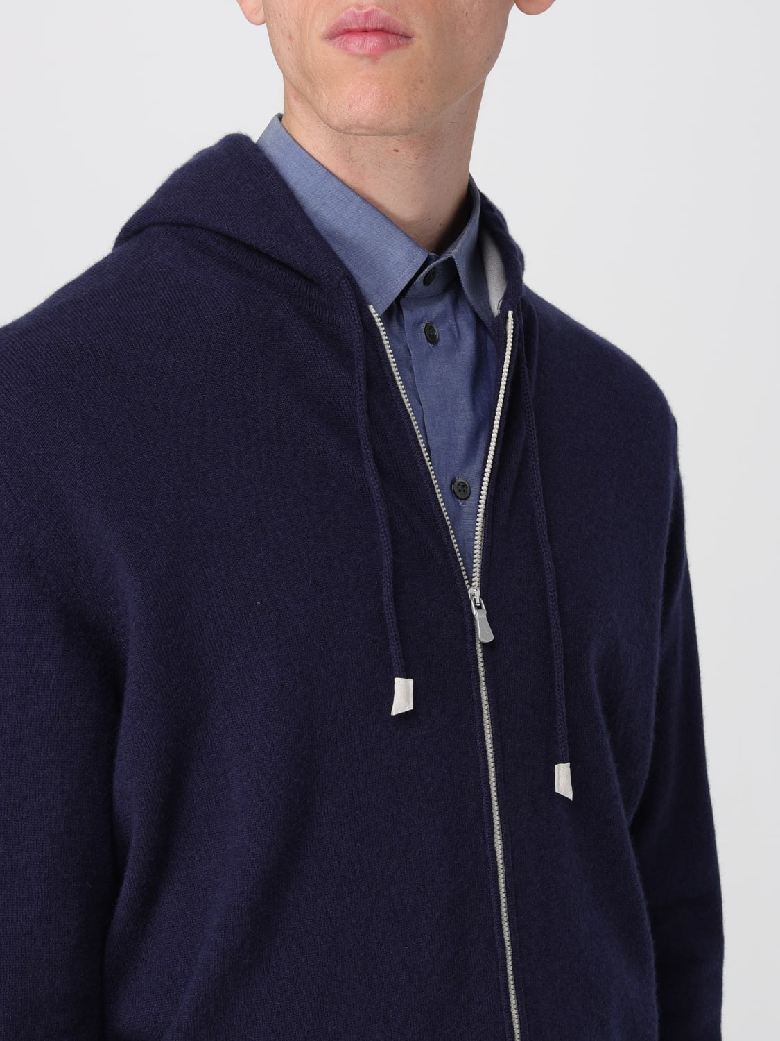 ELEVENTY SWEATSHIRT: Pullover herren Eleventy, Blau - Img 4