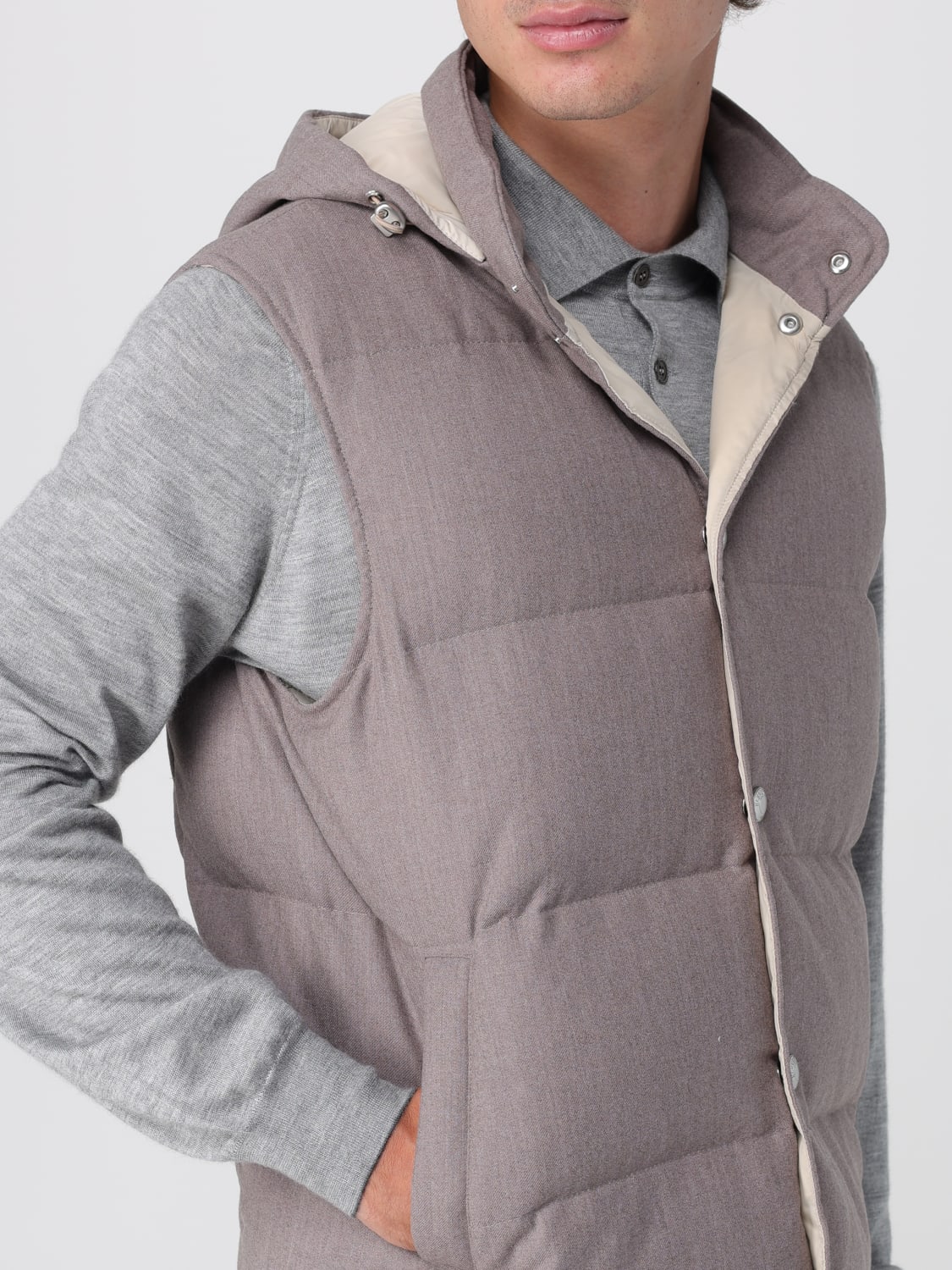 ELEVENTY SUIT VEST: Jacket men Eleventy, Blue - Img 4