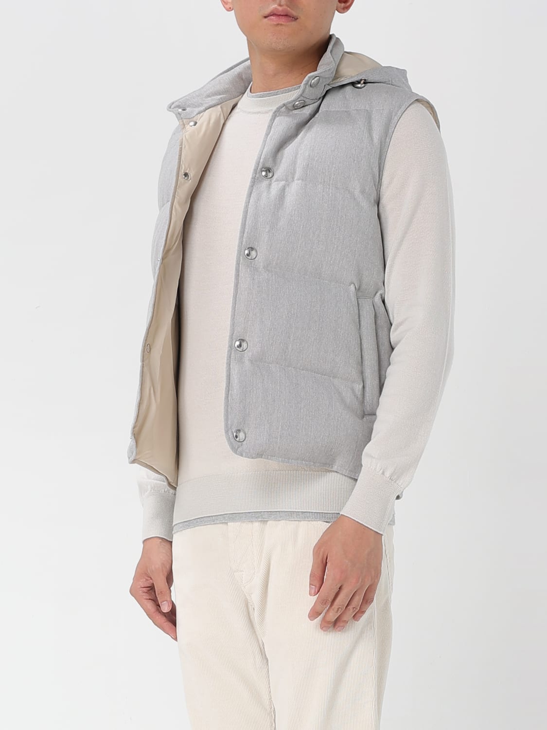 ELEVENTY SUIT VEST: Jacket men Eleventy, Grey - Img 3
