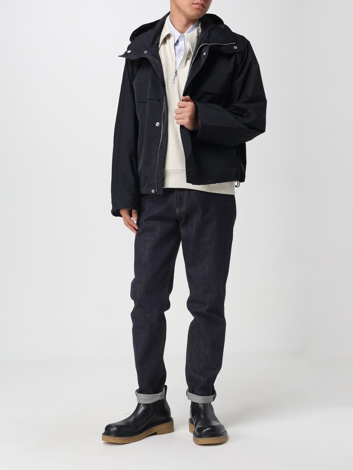 BOTTEGA VENETA POLO SHIRT: Polo shirt men Bottega Veneta, Beige - Img 2