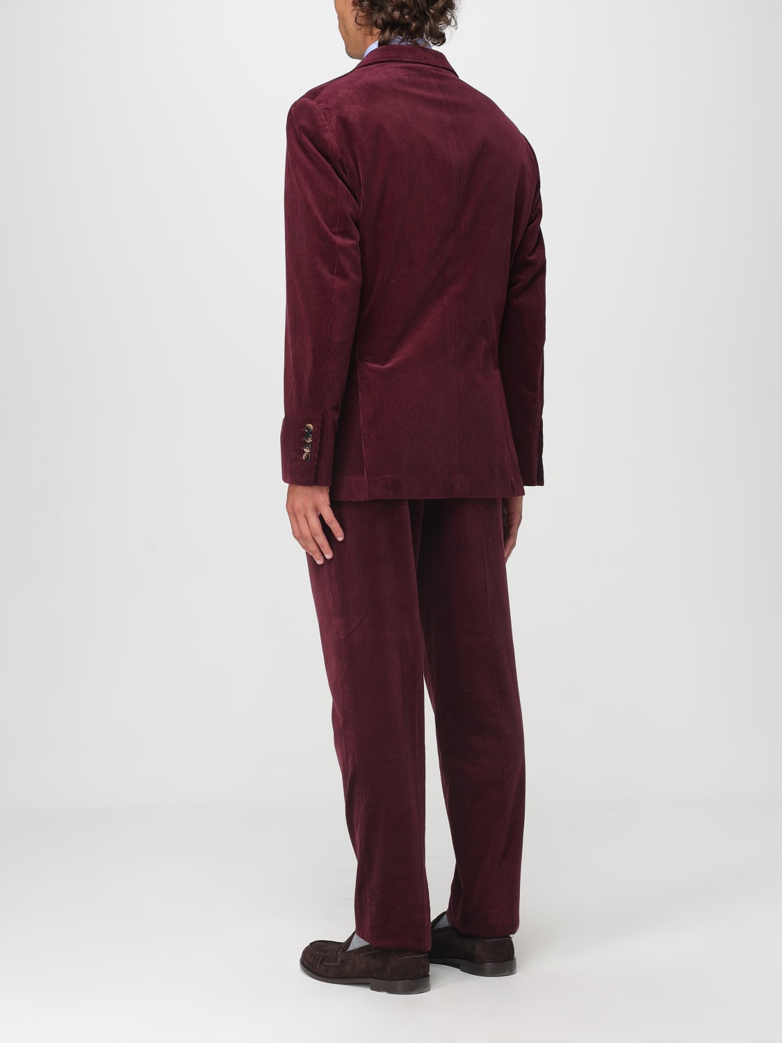 BRUNELLO CUCINELLI ANZUG: Anzug herren Brunello Cucinelli, Rot - Img 3