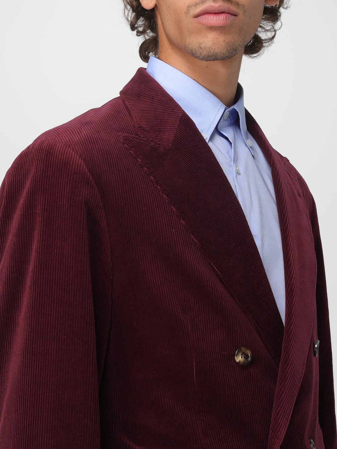 BRUNELLO CUCINELLI ANZUG: Anzug herren Brunello Cucinelli, Rot - Img 5