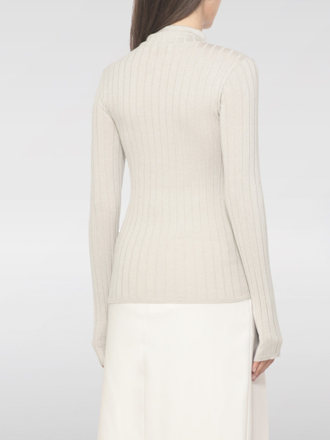 BRUNELLO CUCINELLI PULL: Pull femme Brunello Cucinelli, Gris - Img 3