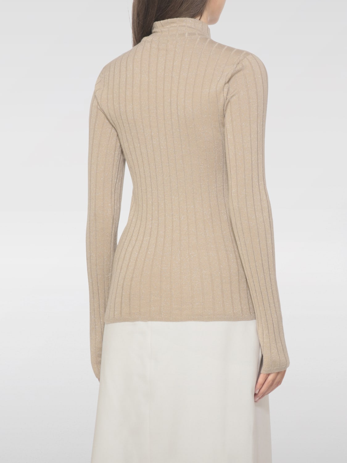 BRUNELLO CUCINELLI PULL: Pull femme Brunello Cucinelli, Beige - Img 3