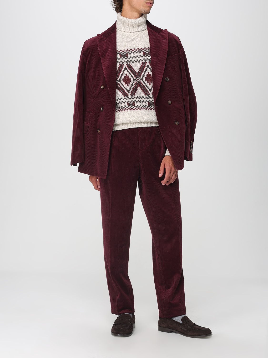 BRUNELLO CUCINELLI JERSEY: Jersey hombre Brunello Cucinelli, Rojo - Img 2