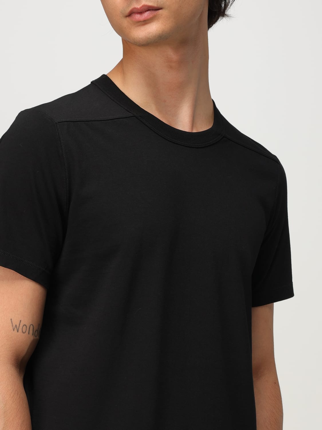 RICK OWENS T-SHIRT: T-shirt men Rick Owens, Black - Img 5