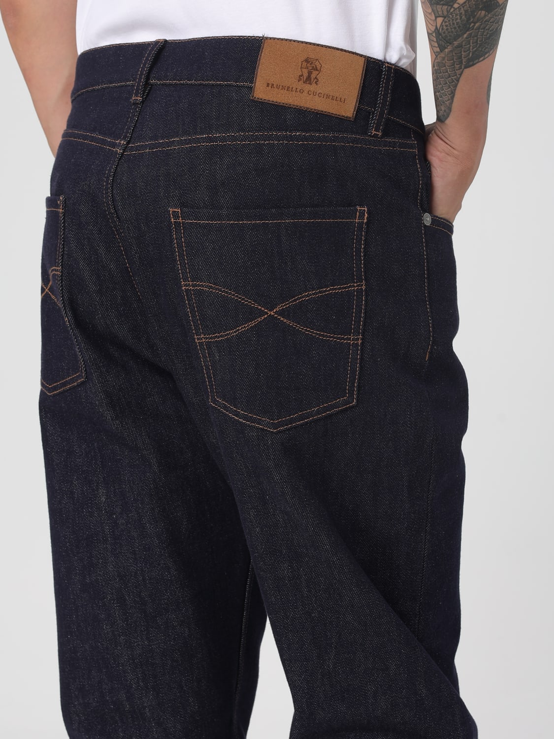 BRUNELLO CUCINELLI JEANS: Jeans men Brunello Cucinelli, Blue - Img 5