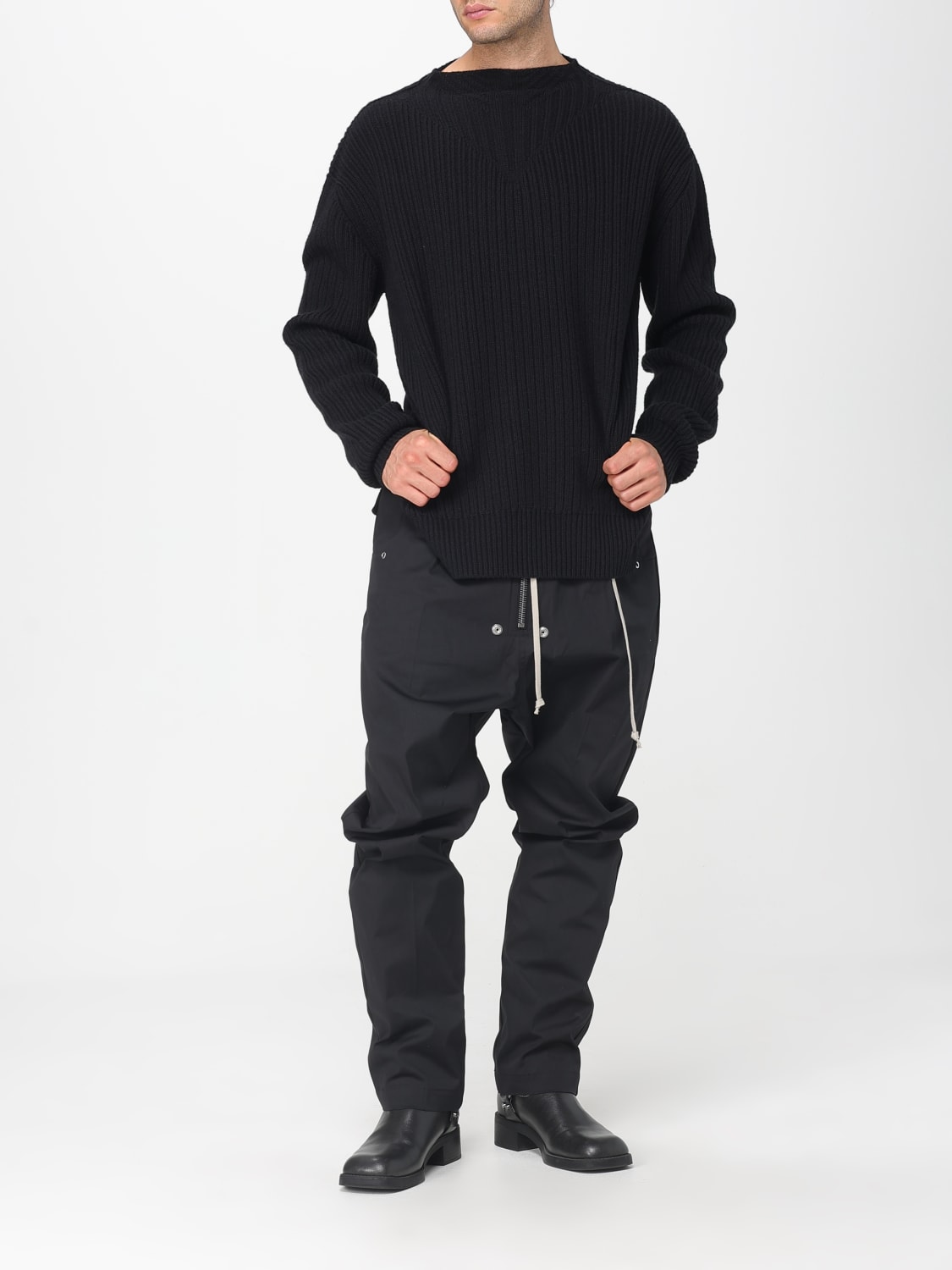 RICK OWENS SWEATER: Sweater men Rick Owens, Black - Img 2
