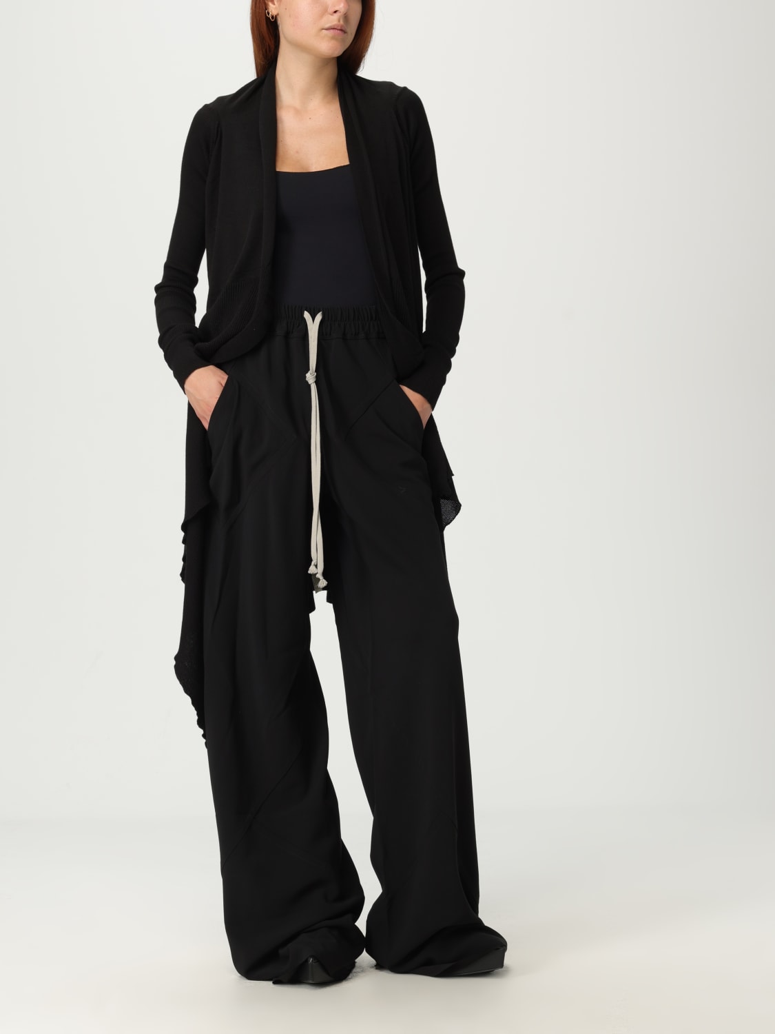 RICK OWENS パンツ: パンツ レディース Rick Owens, ブラック - Img 2