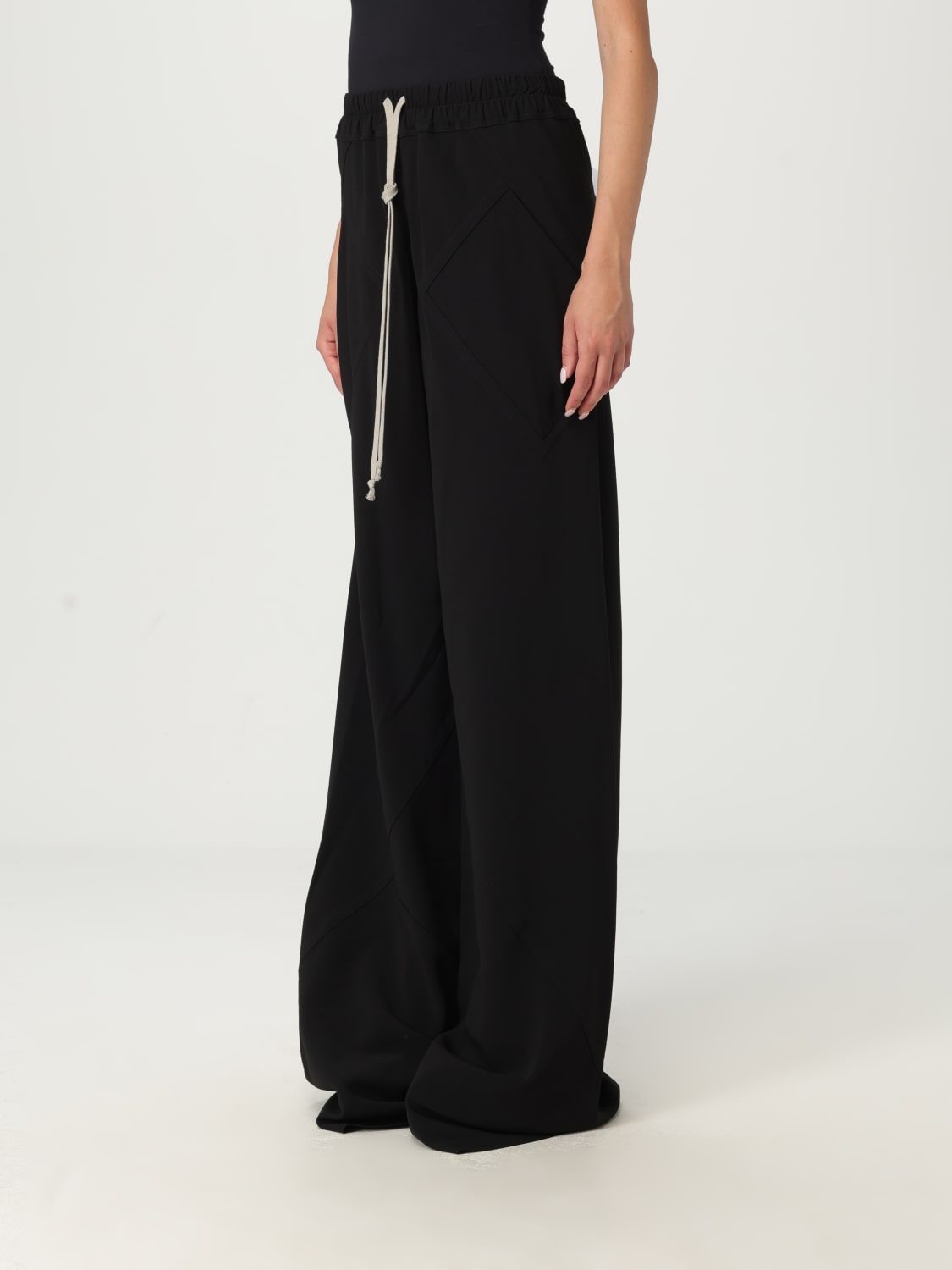 RICK OWENS パンツ: パンツ レディース Rick Owens, ブラック - Img 4