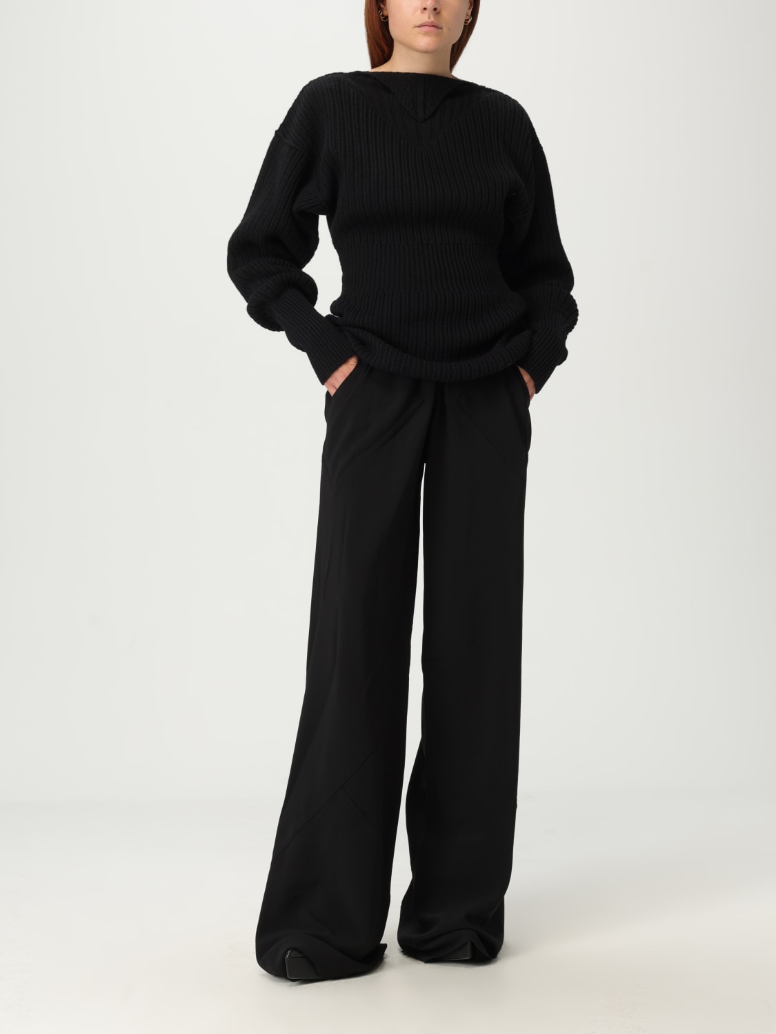 RICK OWENS 毛衣: 毛衣 女士 Rick Owens, 黑色 - Img 2