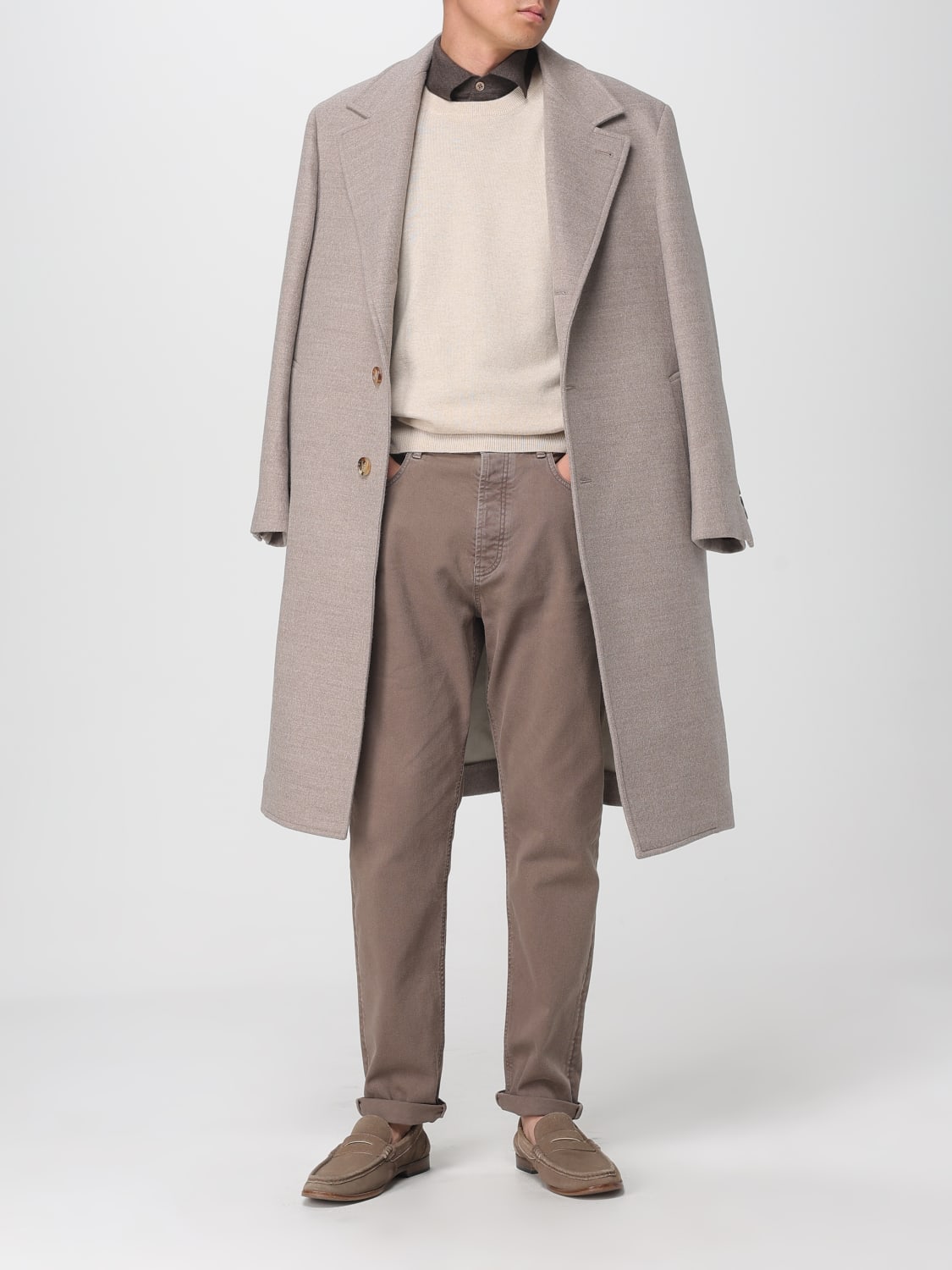 BRUNELLO CUCINELLI JEANS: Pants men Brunello Cucinelli, Grey - Img 2