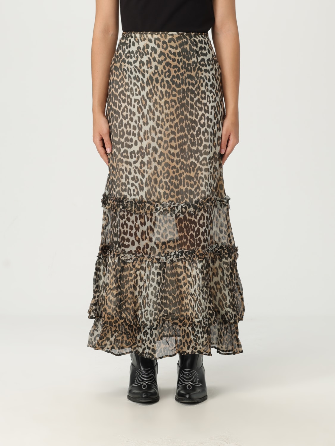 GANNI SKIRT: Skirt woman Ganni, Multicolor - Img 1