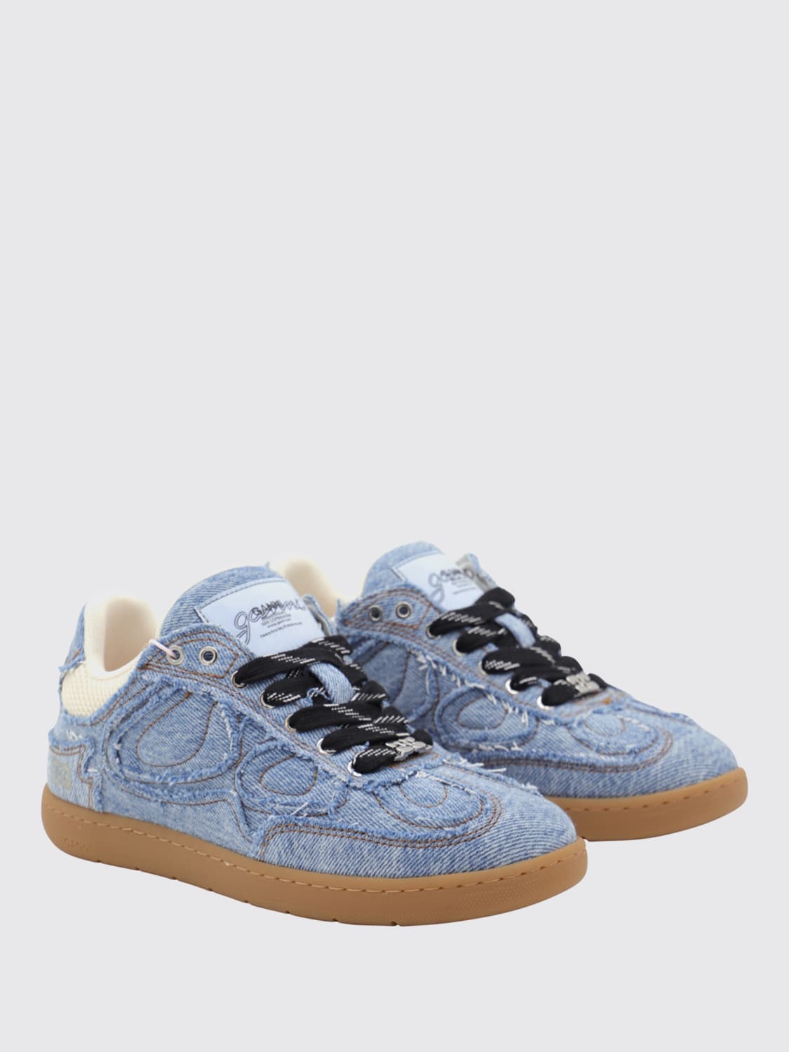 GANNI SNEAKERS: Sneakers woman Ganni, Blue - Img 2