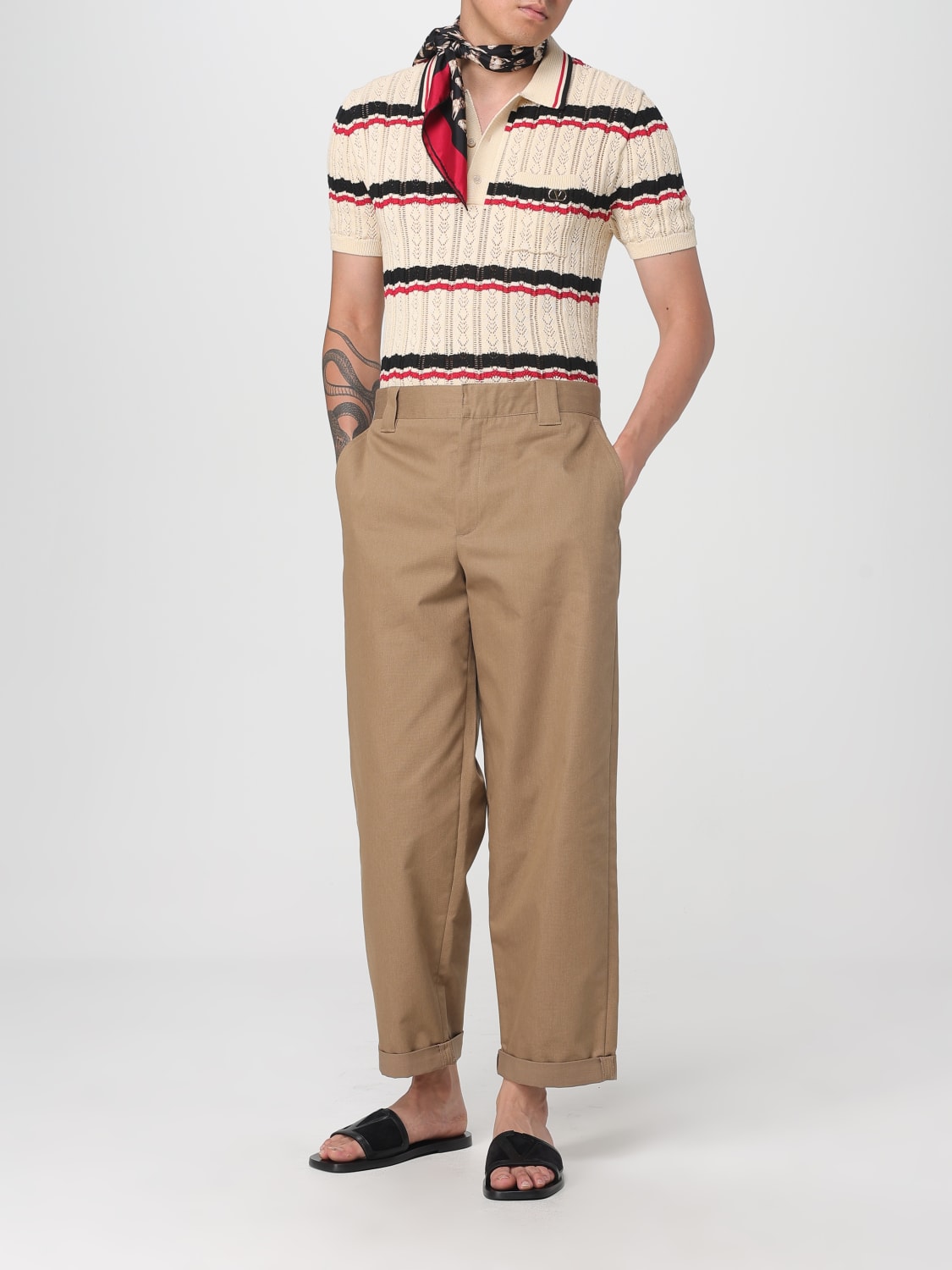 VALENTINO POLO SHIRT: Polo shirt men Valentino, Red - Img 2