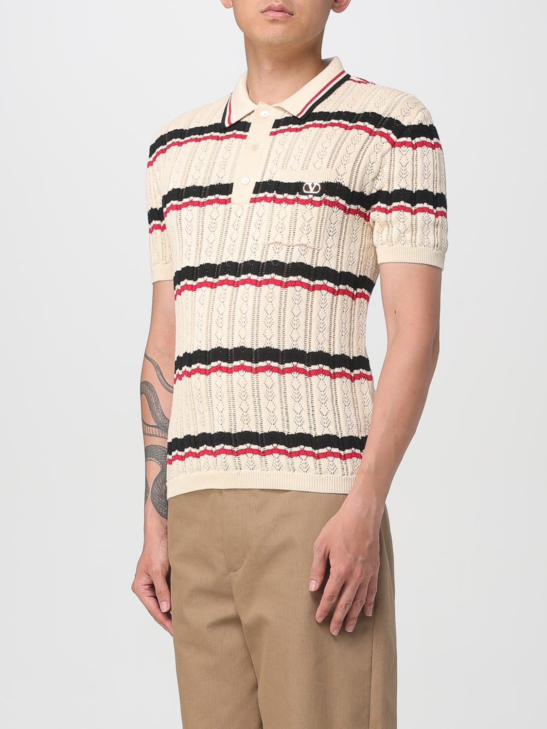 VALENTINO POLO SHIRT: Polo shirt men Valentino, Red - Img 4