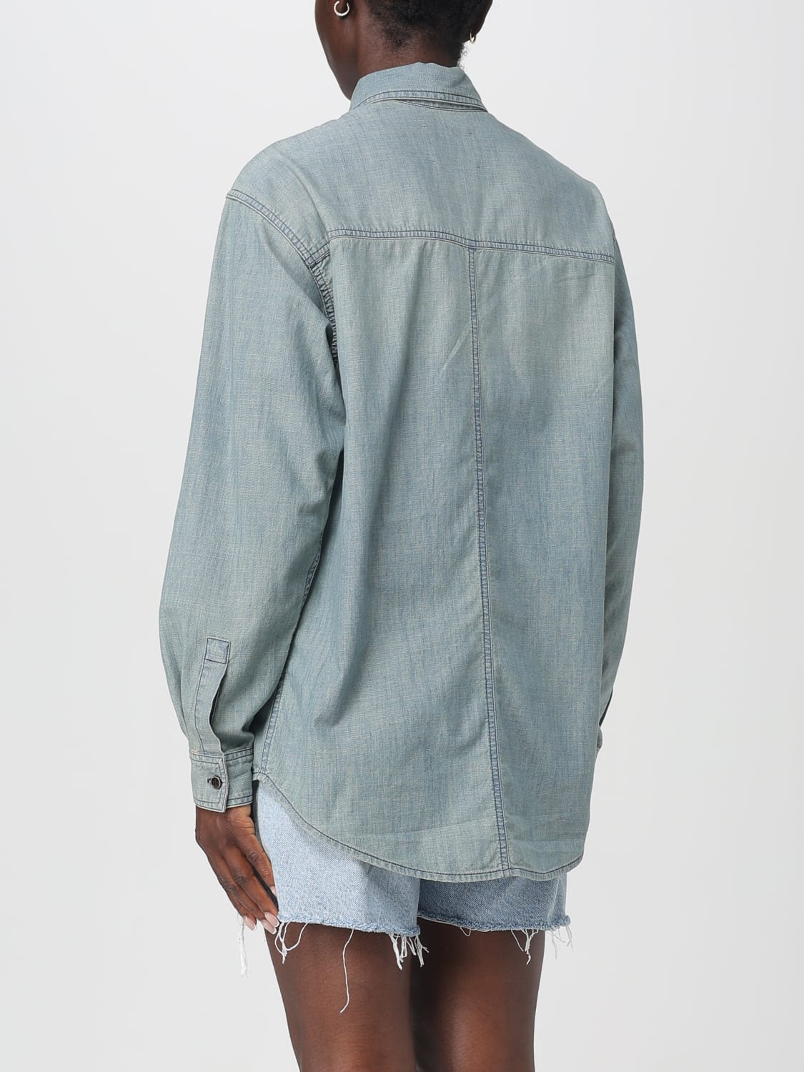 ISABEL MARANT ETOILE HEMDBLUSE: Hemdbluse damen Isabel Marant Etoile, Blau - Img 3