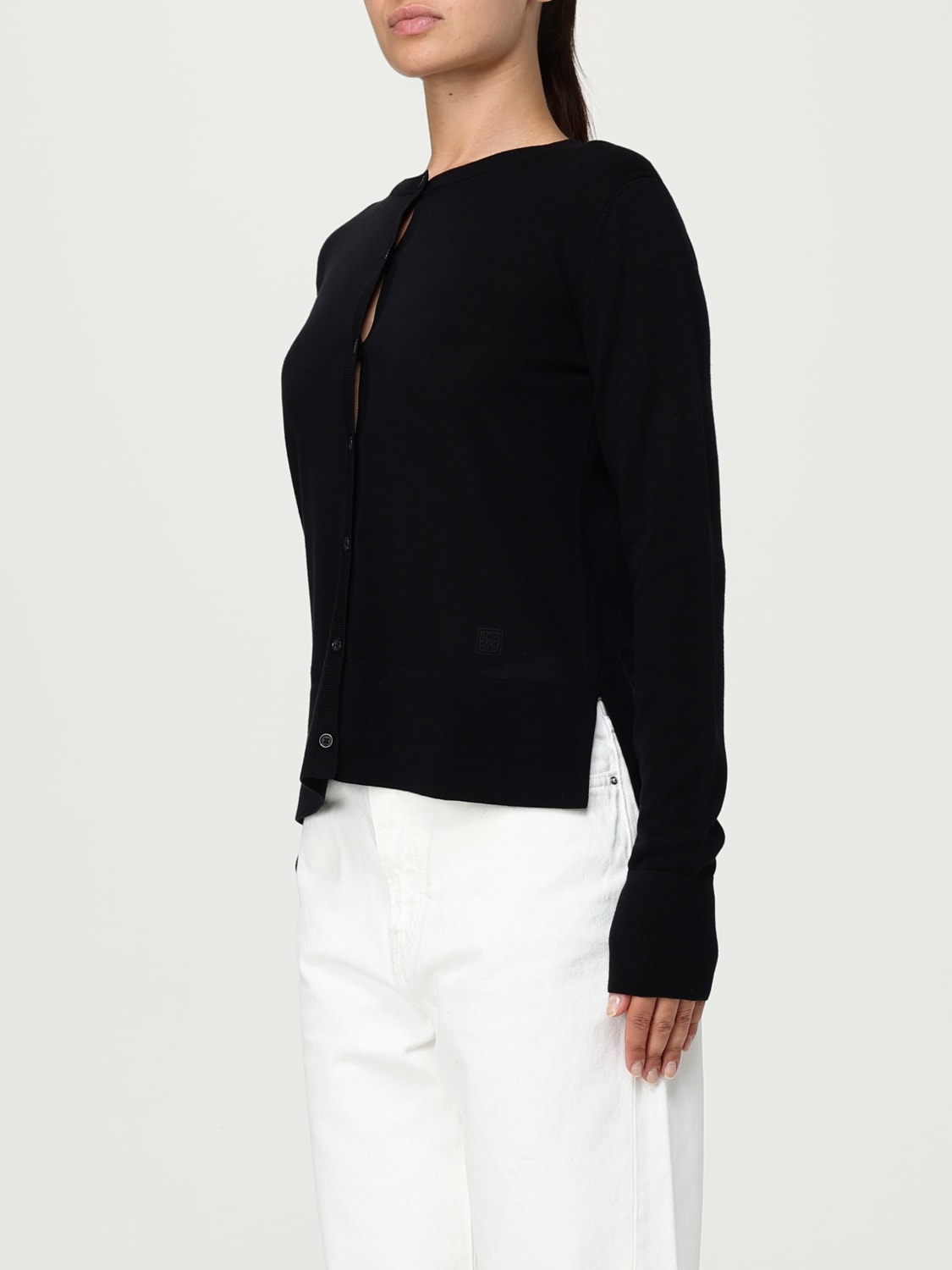 TOTEME SWEATER: Cardigan woman Toteme, Black - Img 4