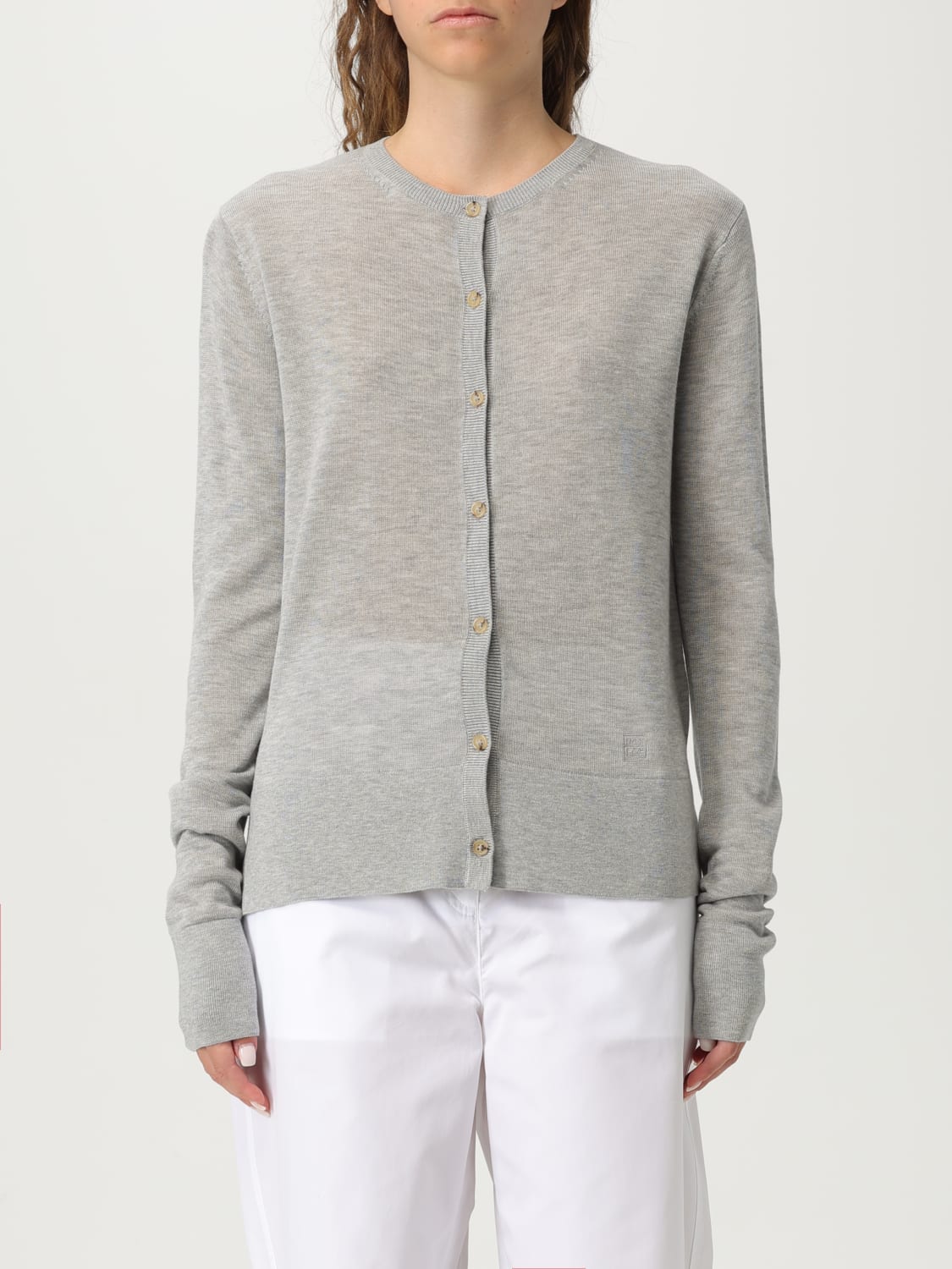 TOTEME SWEATER: Cardigan woman Toteme, Grey - Img 1