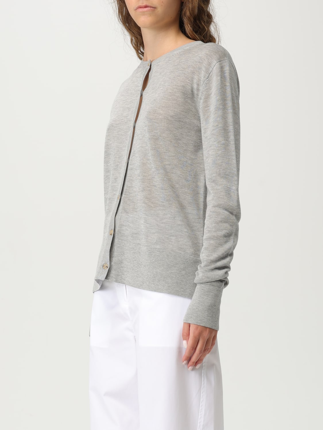 TOTEME SWEATER: Cardigan woman Toteme, Grey - Img 4