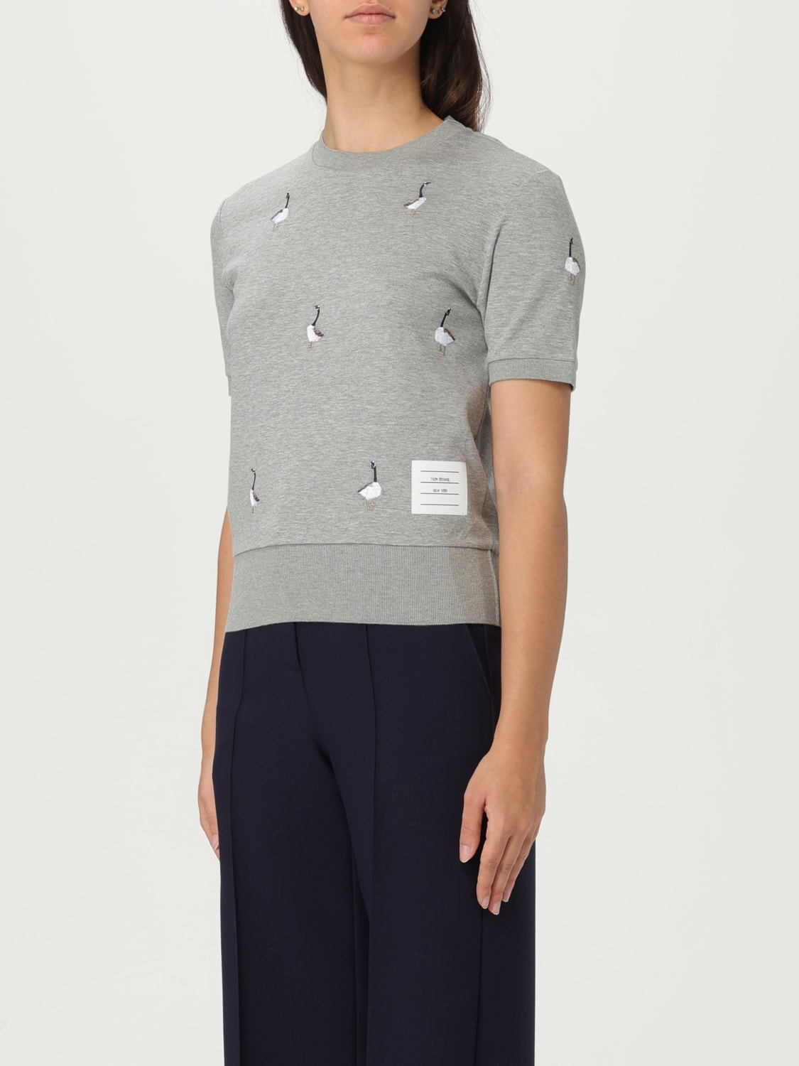 THOM BROWNE PULLOVER: Pullover damen Thom Browne, Grau - Img 4
