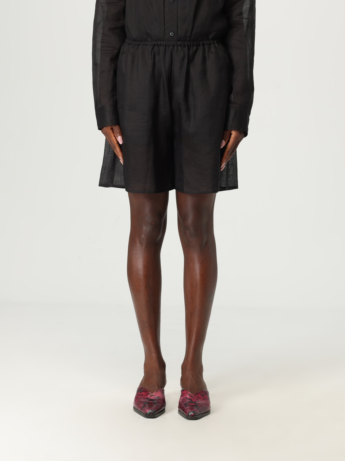 TOTEME PANTALONES CORTOS: Pantalòn cortos mujer Toteme, Negro - Img 1