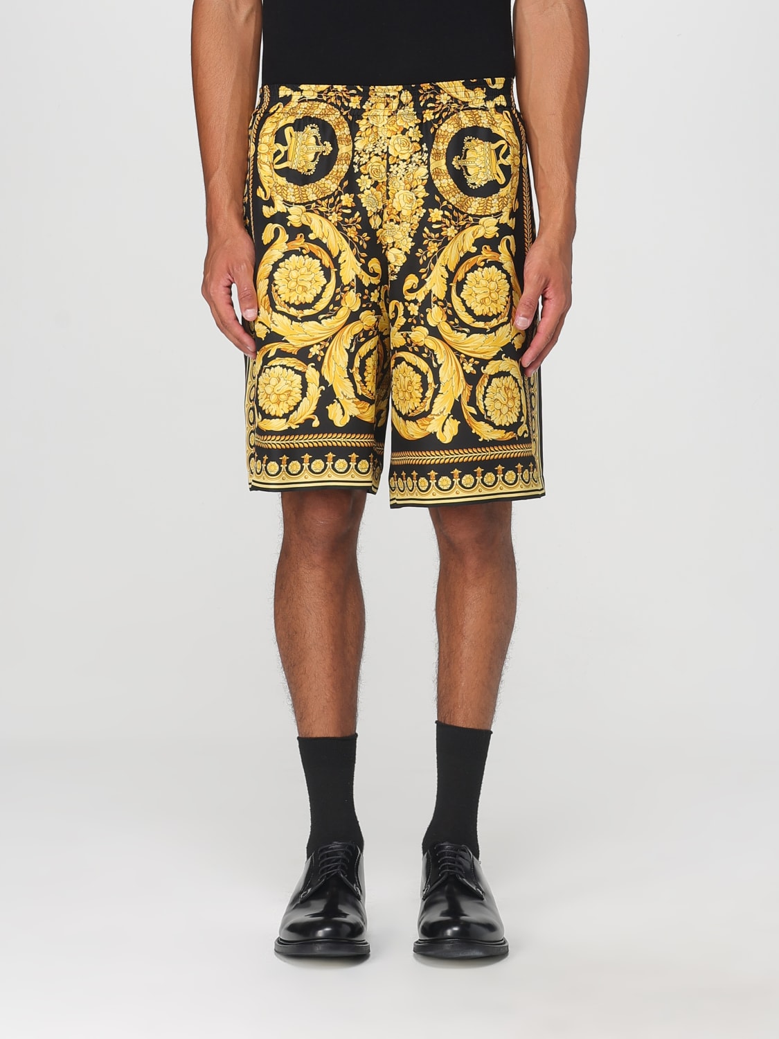 VERSACE SHORTS: Hose herren Versace, Schwarz - Img 1