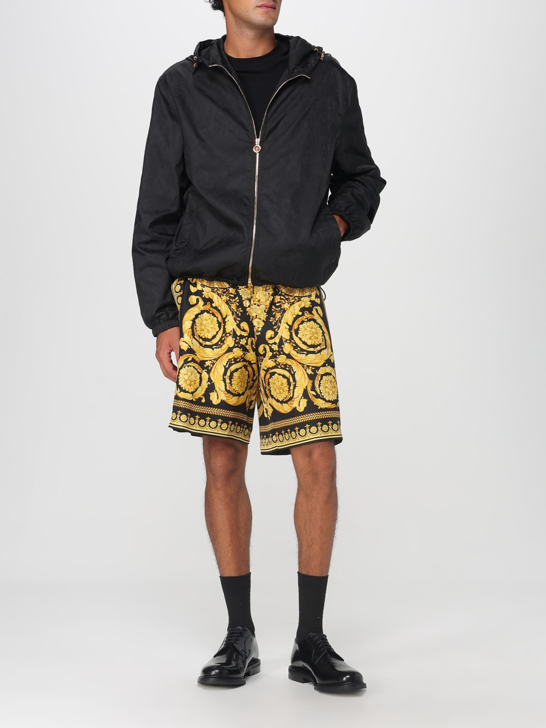 VERSACE SHORTS: Hose herren Versace, Schwarz - Img 2
