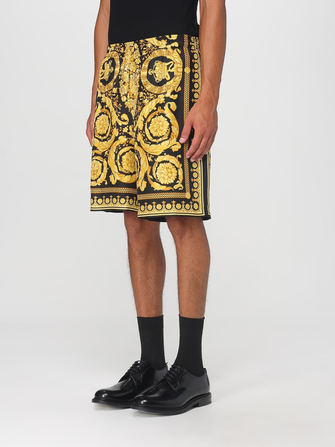 VERSACE SHORTS: Hose herren Versace, Schwarz - Img 4