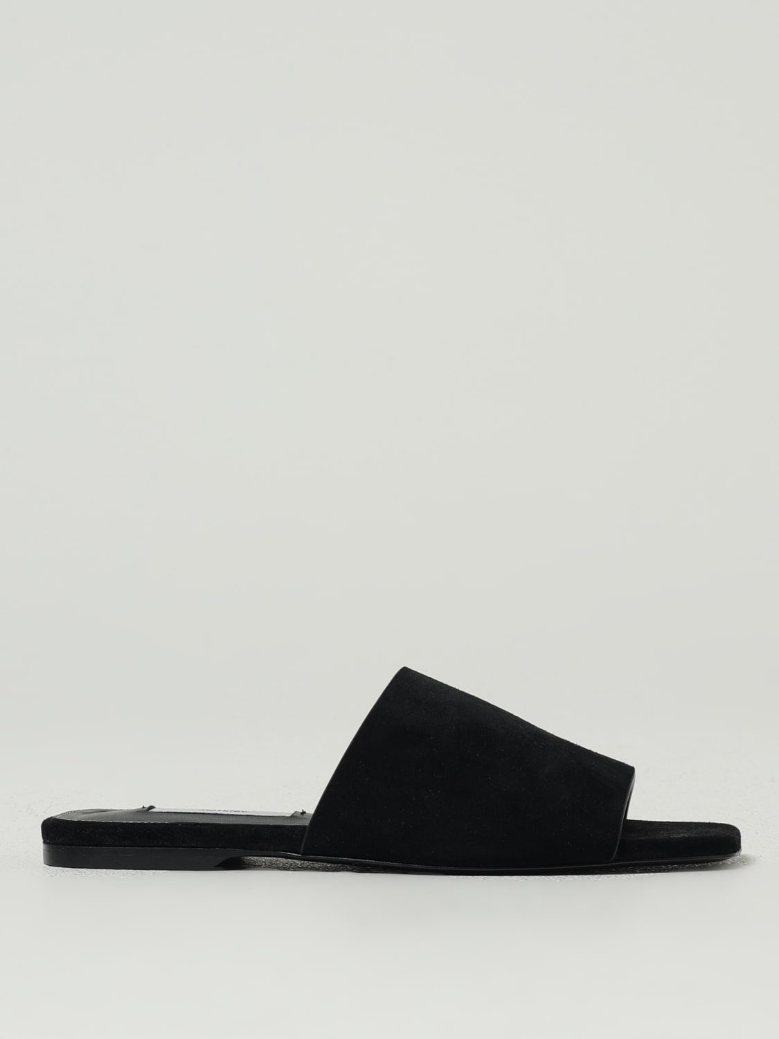 TOTEME SANDALI CON TACCO: Mules Toteme in camoscio , Nero - Img 1