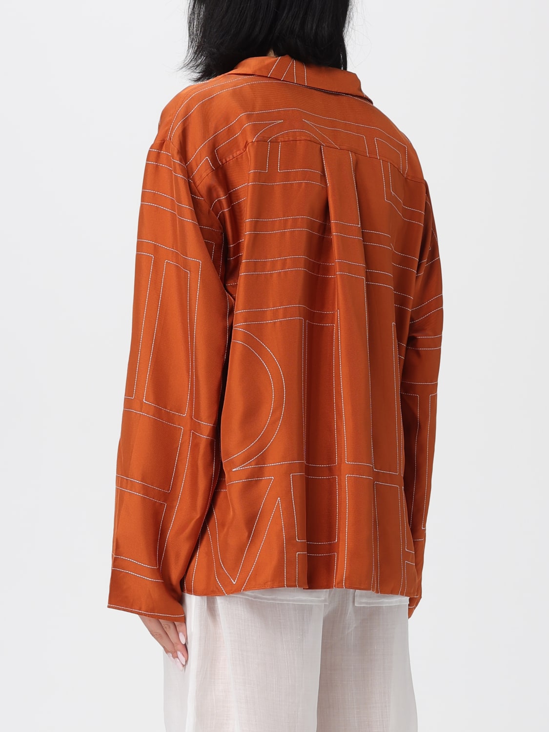 TOTEME CAMISA: Falda mujer Toteme, Marrón - Img 3