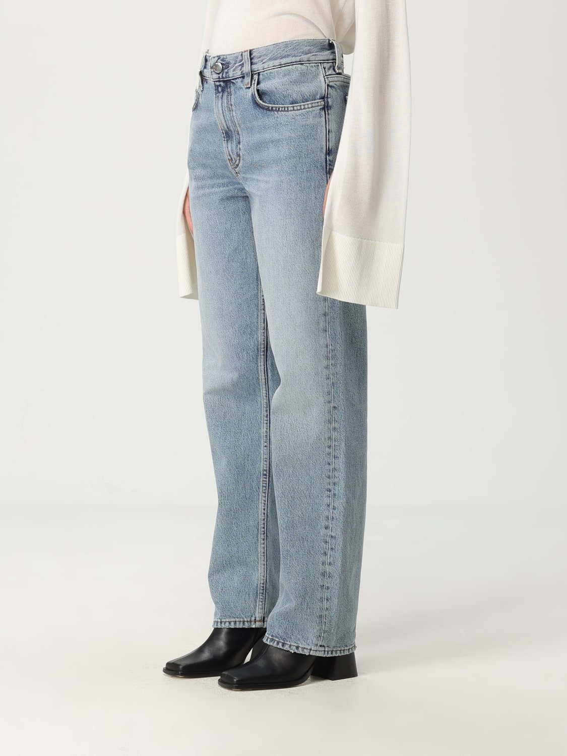TOTEME JEANS: Jeans woman Toteme, Gnawed Blue - Img 4