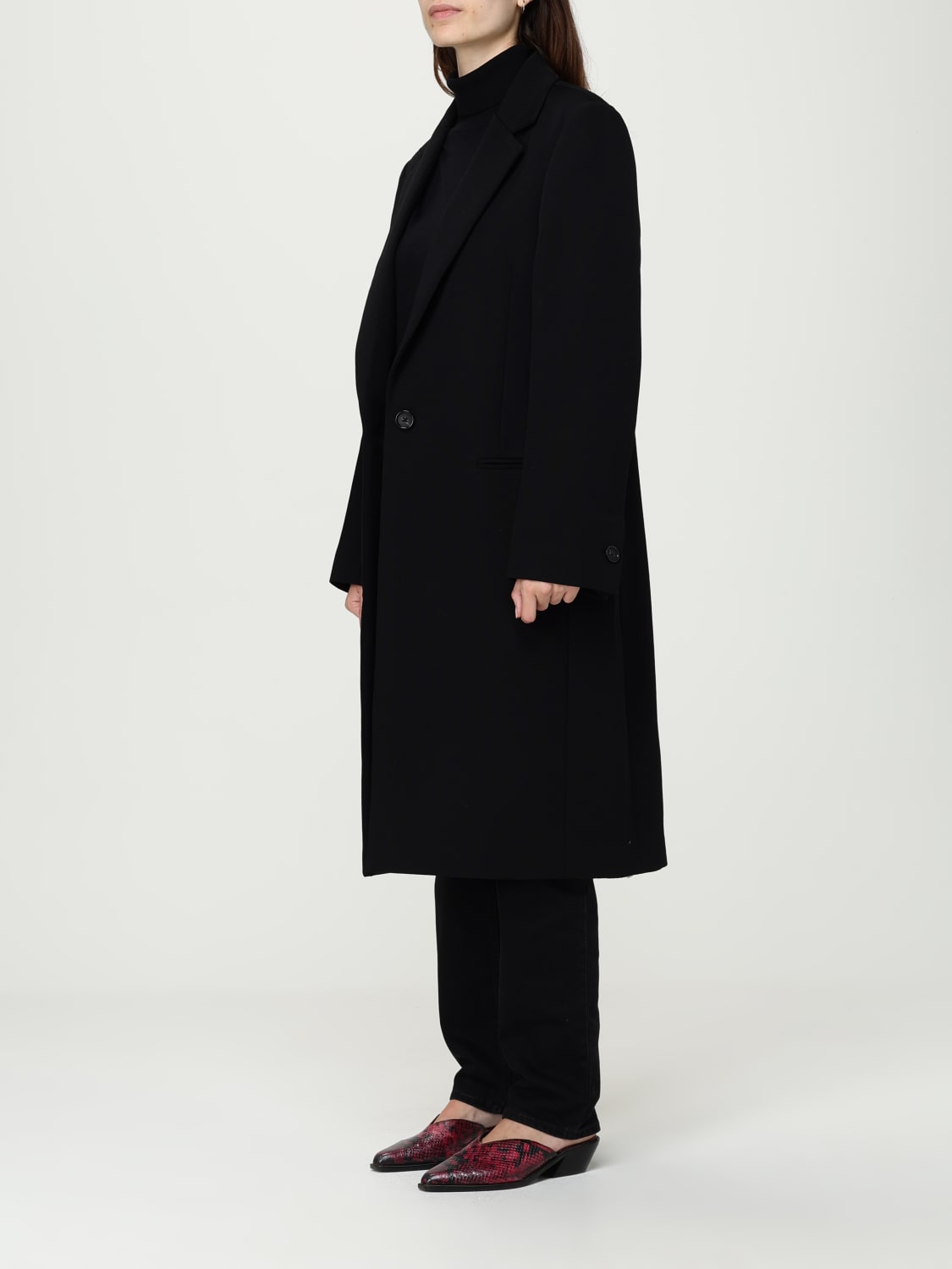 TOTEME COAT: Coat woman Toteme, Black - Img 4